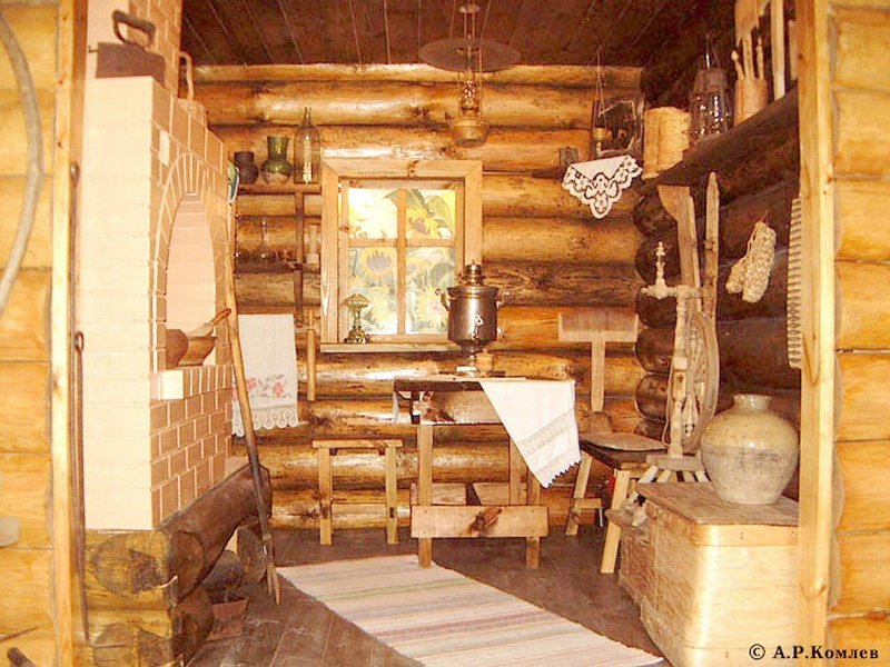Интерьер старинной избы