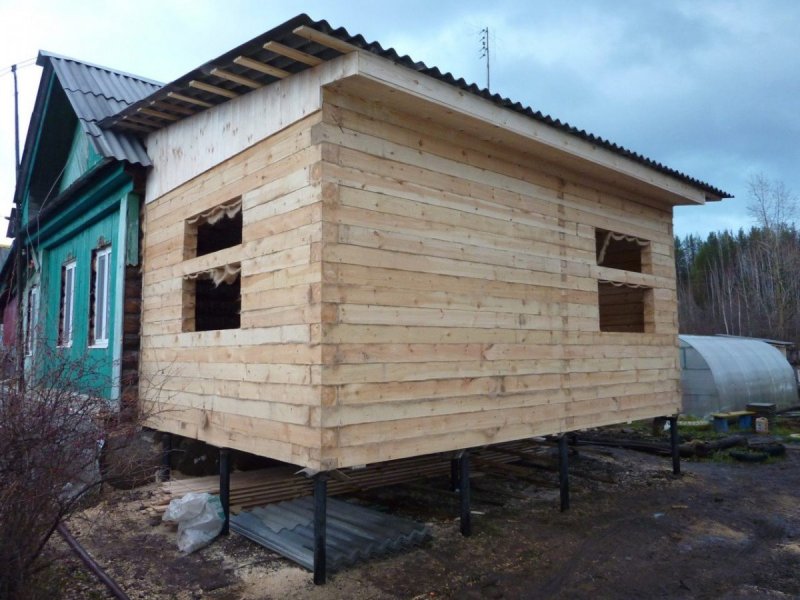 Пристрой из бруса 150х150