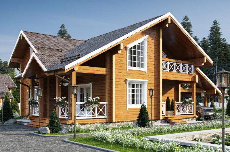Дом из клееного бруса Саарланд