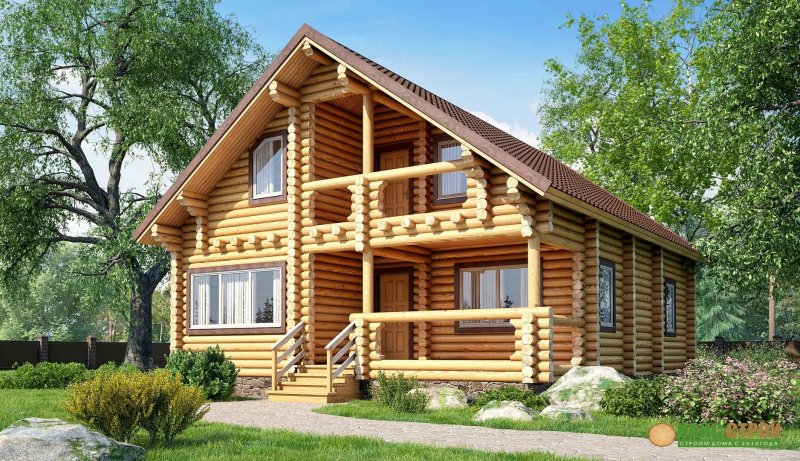 Бревенчатый дом 150м2