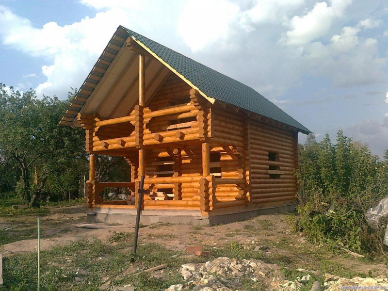 Деревянные срубы бань