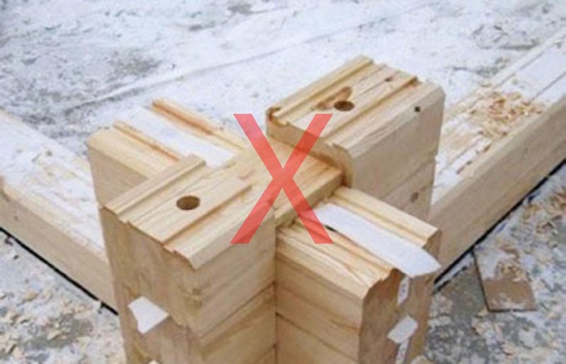 Теплый угол ч брусе 100х100х6000