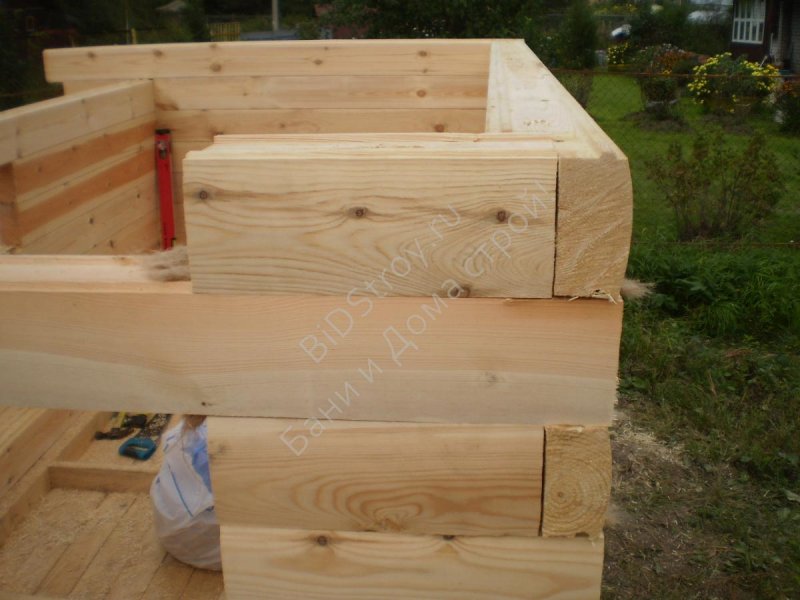 Состыковка бруса 150/150