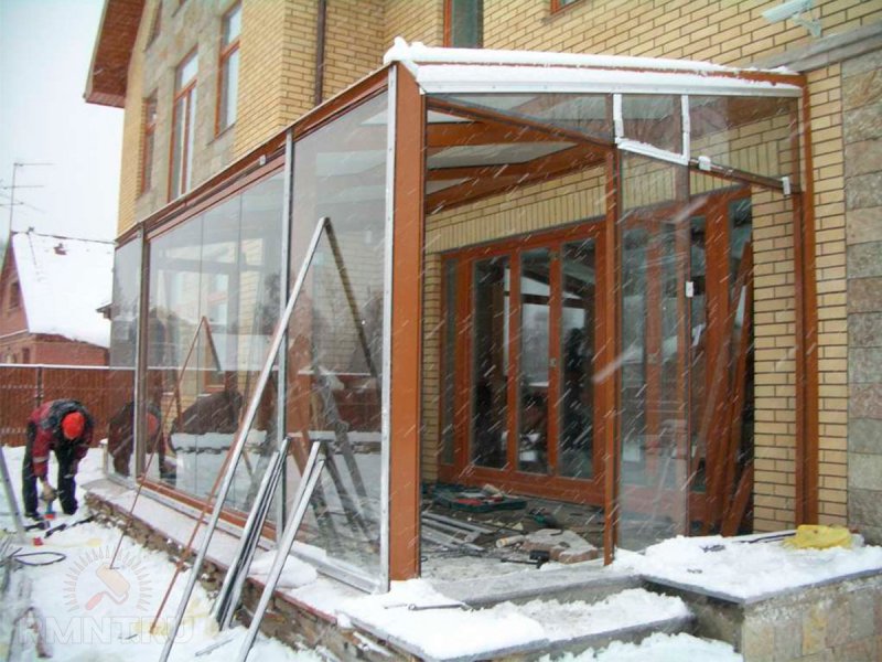 Металлический каркас тамбура