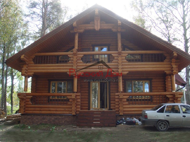 Домики из калиброванного бревна