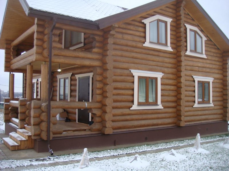 Дома из калиброванного бревна