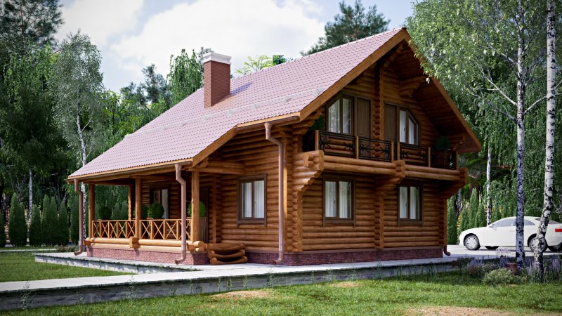 Дома из калиброванного бревна