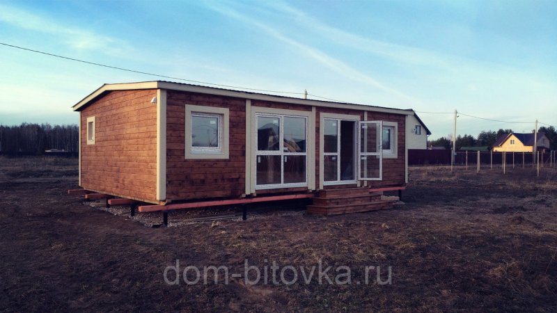 Бытовка с панорамными окнами