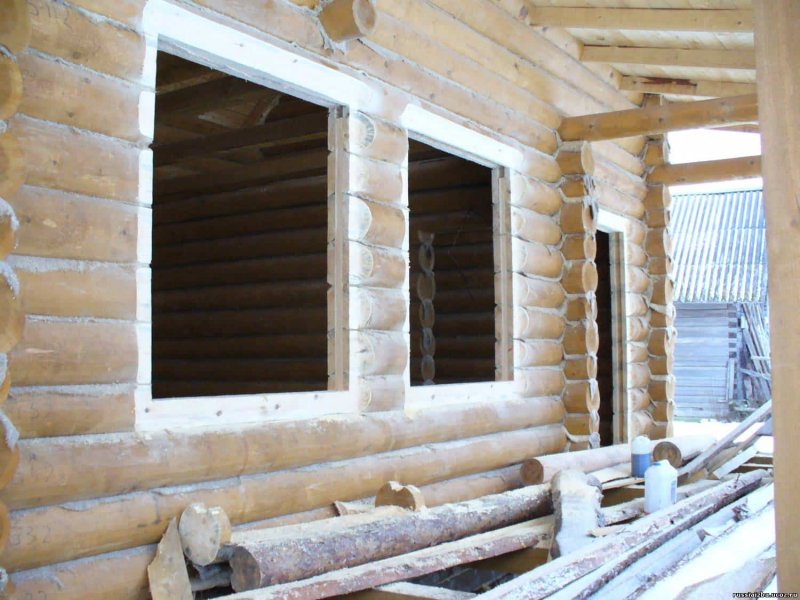 Расширение окна в деревянном доме