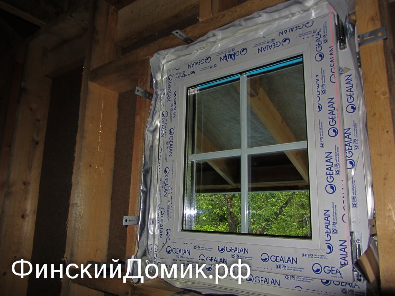 Монтаж окон ПВХ В каркасном доме