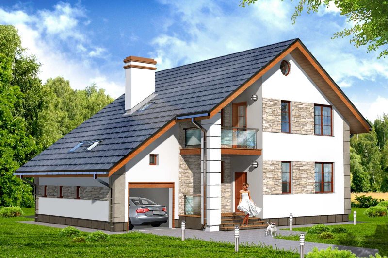 Дом кирпичный 110 кв.м с мансардой