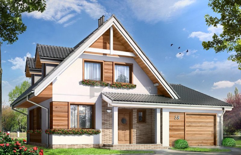 Дом с мансардой 150м2