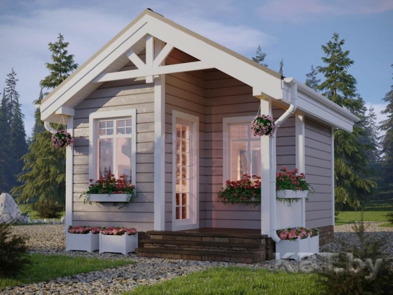 Маленькие дачные домики из бруса