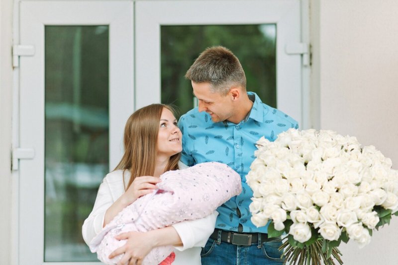 Выписка из роддома фотосессия