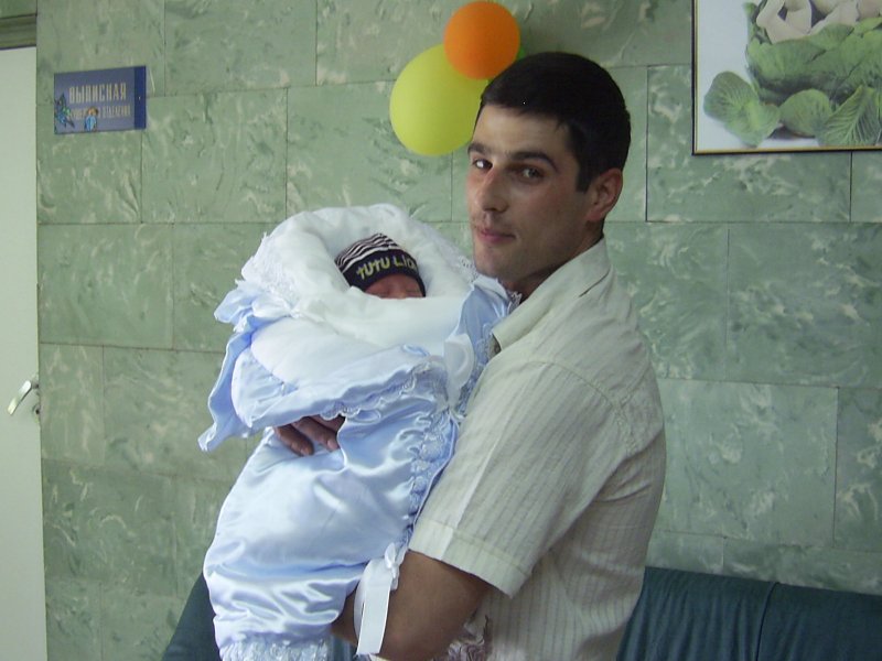 Выписка с роддома мальчика