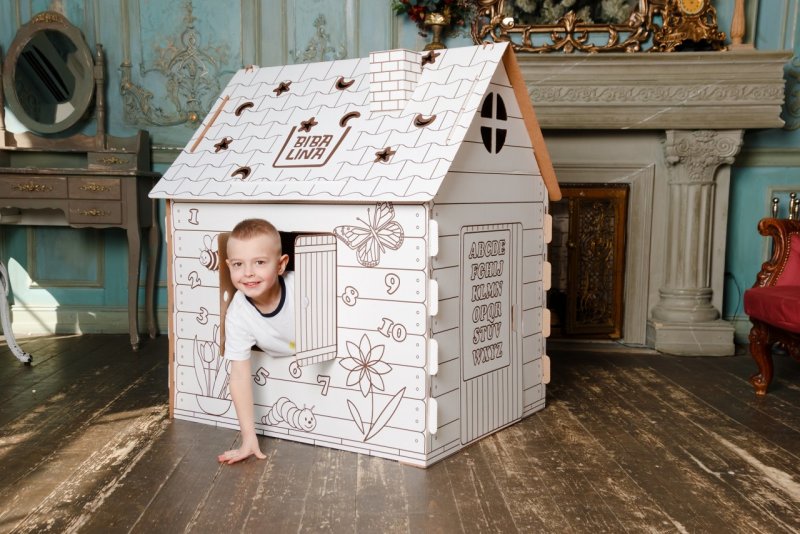 Bbl003-001 картонный домик BIBALINA bbl003-001 colouring Play-House