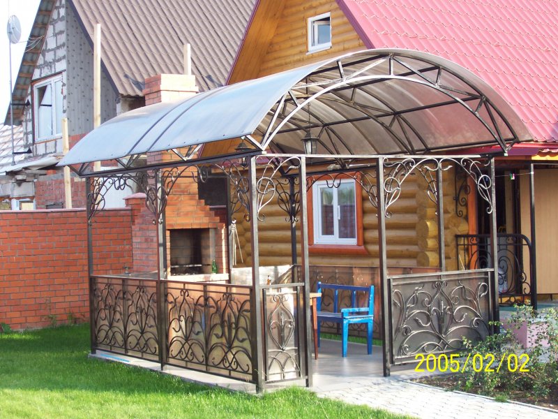Кованые навесы беседки
