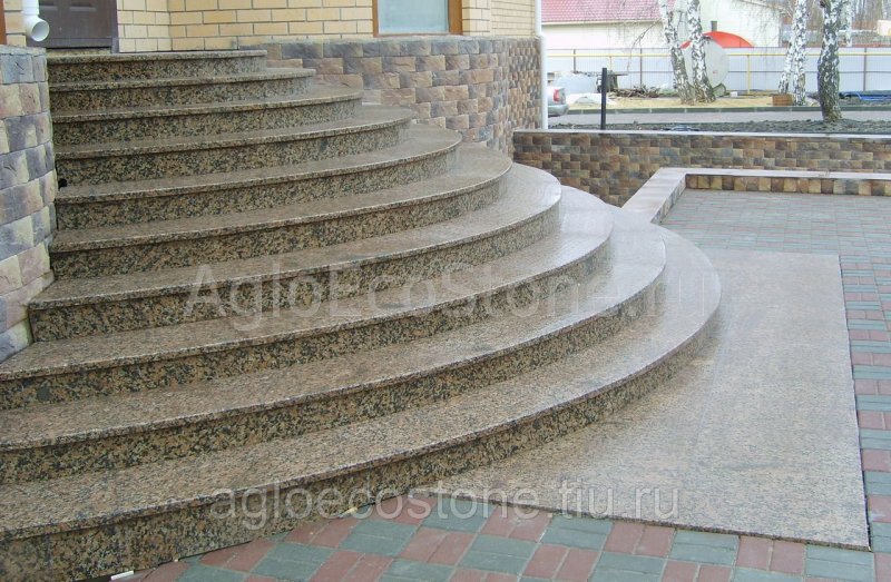 Южно Султаевский гранит крыльцо