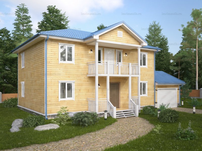 Дом из клееного бруса 7х9