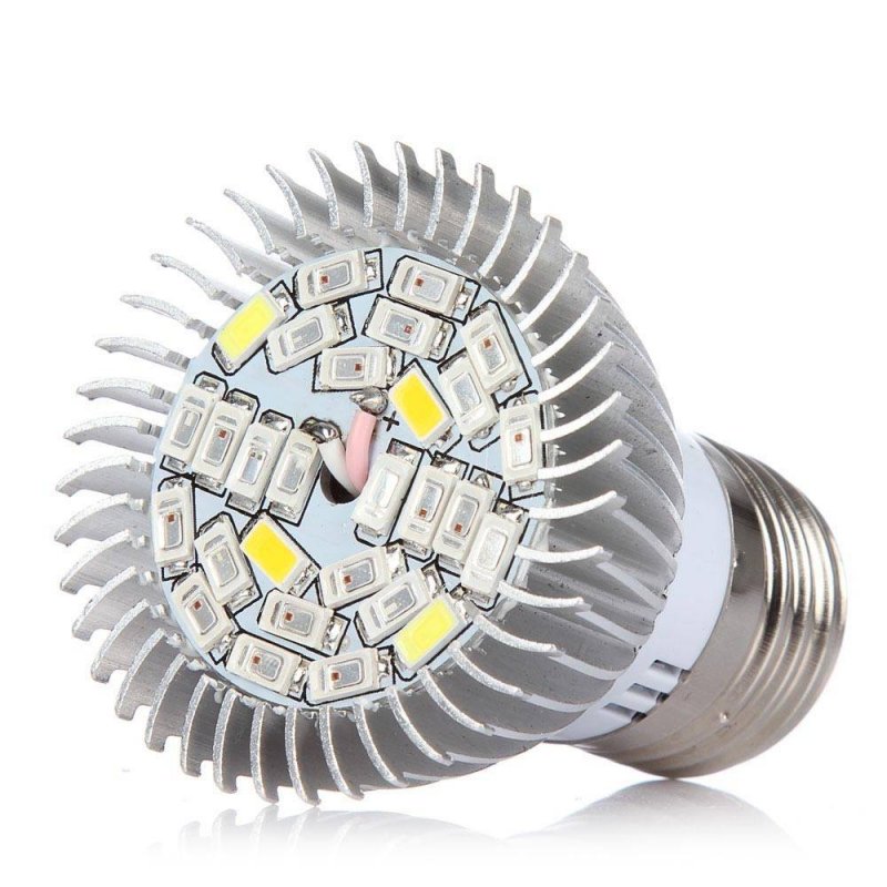 Фитолампа фито лампа для растений, полный спектр e27, 28 led 8вт