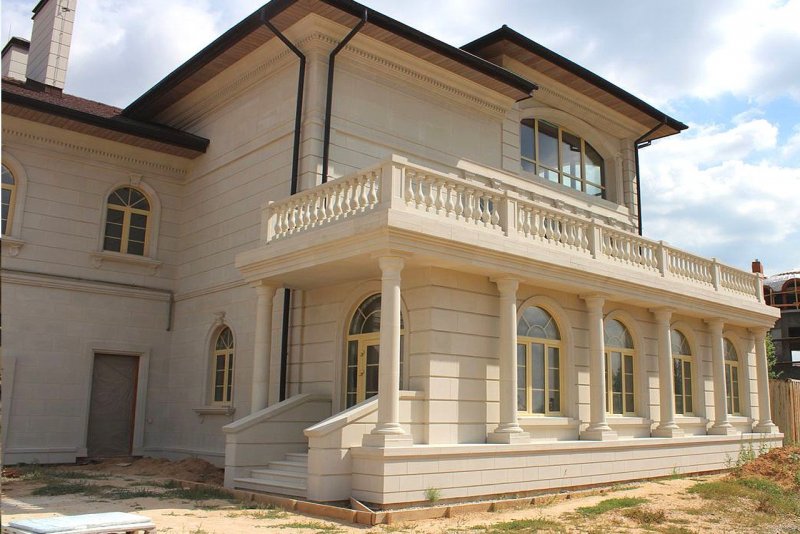 Дагестанский камень ракушечник для фасада