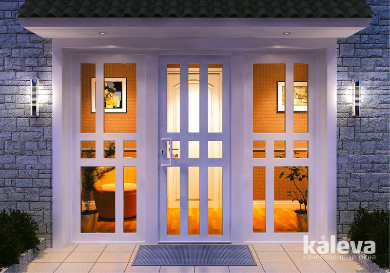 Пластиковая дверь входная Kaleva