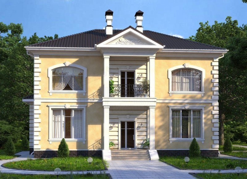 Классический дом из кирпича
