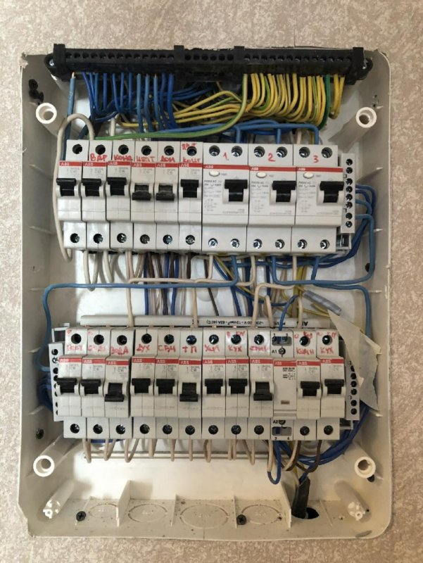 Щиток на 12 автоматов расключение