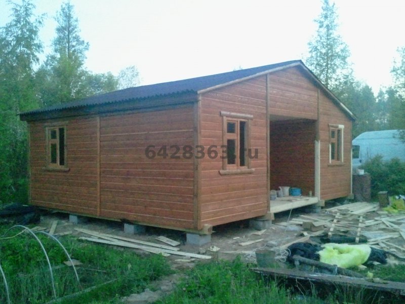 Дачный дом из двух бытовок