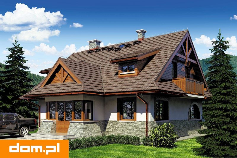 Дом с мансардой и террасой и гаражом 150м2
