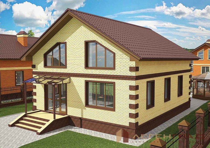 Дом 100 кв с мансардой