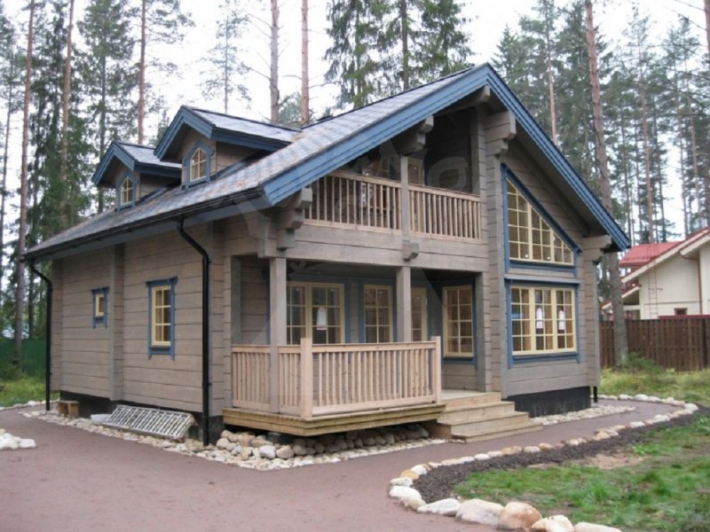 Финский бревенчатый дом
