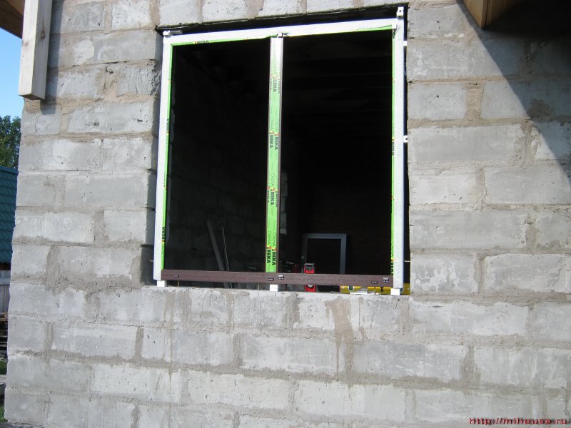 Окна в газобетонном доме
