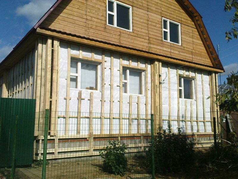 Деревянный каркас под сайдинг