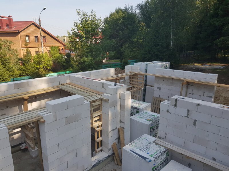 Дома из газобетона без отделки
