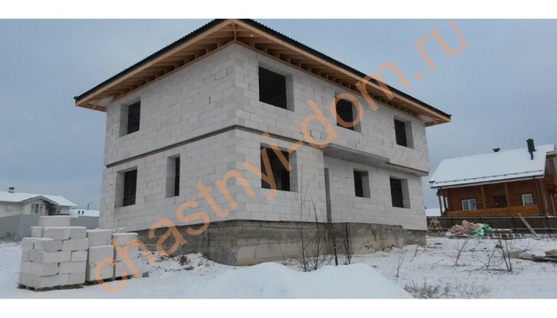 Домики из газобетонных блоков