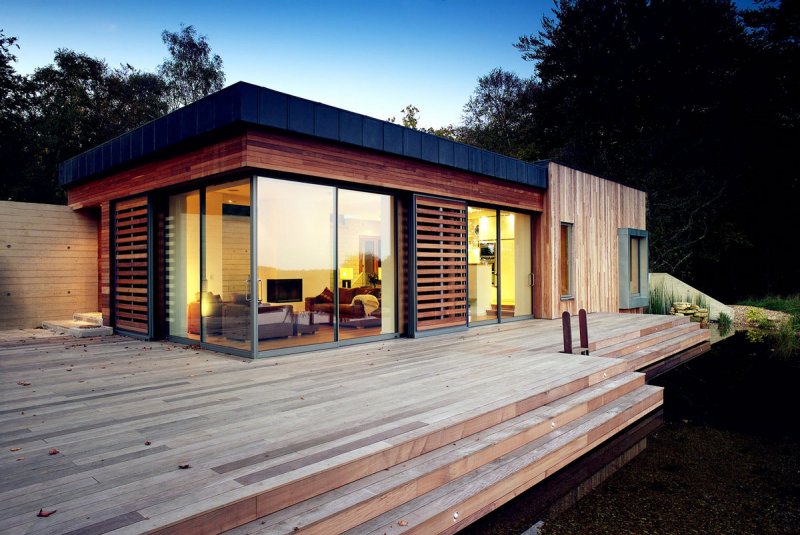 Tiny House с односкатной крышей