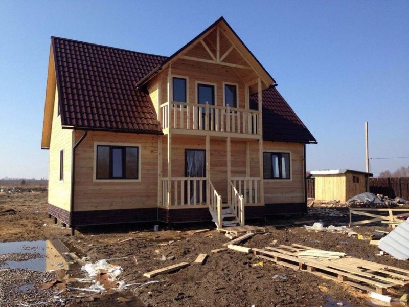 Готовый дом щитовой