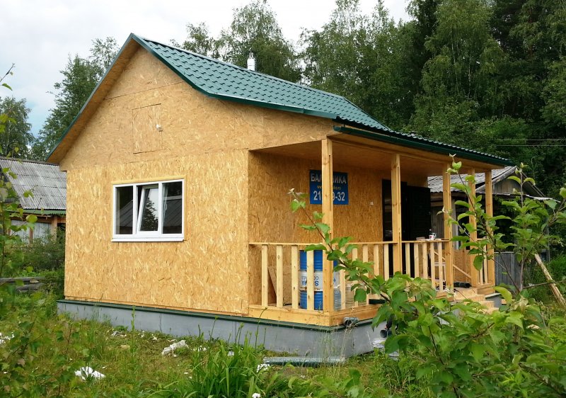 Летний щитовой домик