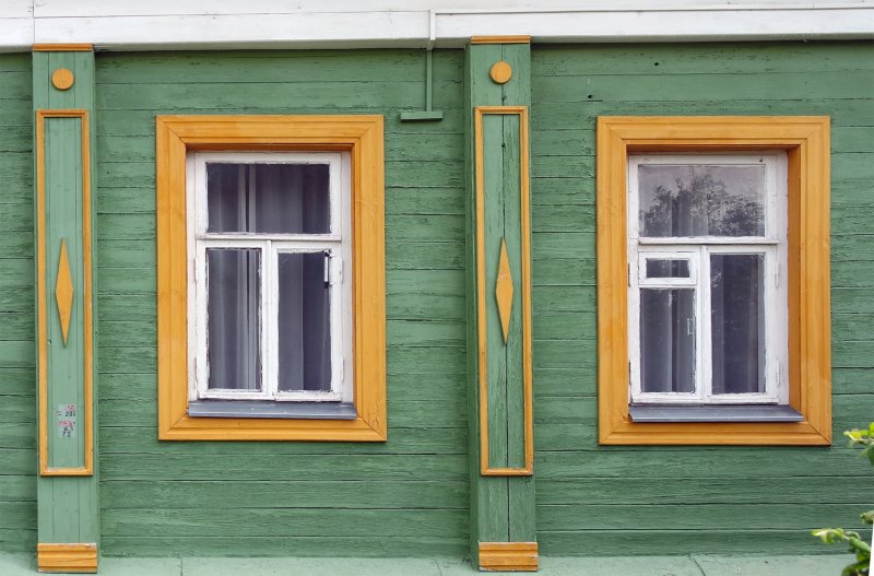 Окна в старых деревянных домах