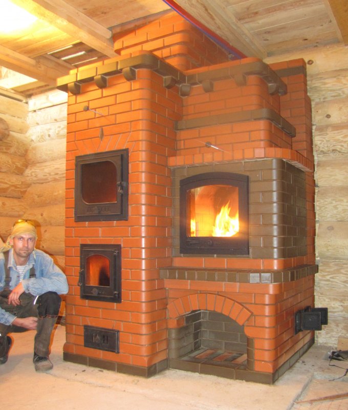 Красивые печи из кирпича
