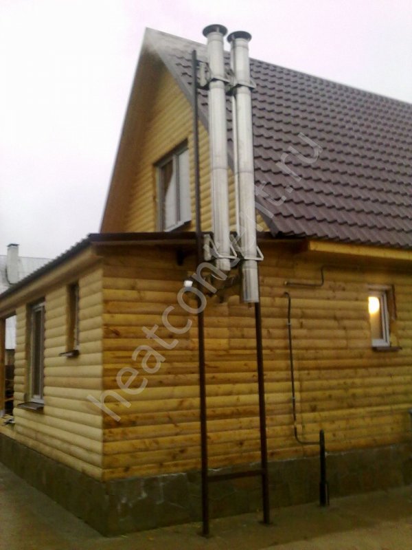Дымоход в пристройке