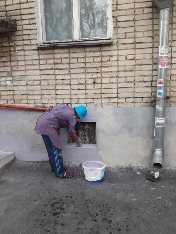 Черновая штукатурка цоколя