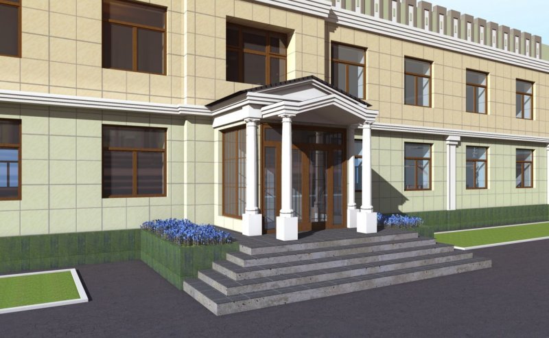 Входная группа школы