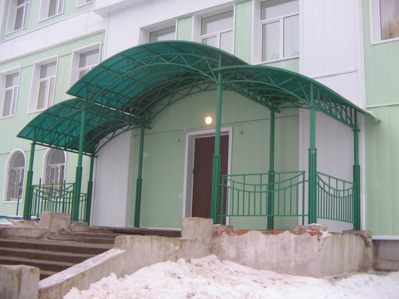 Входные группы навесы козырьки