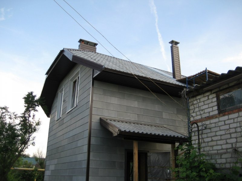 Фасад из сланца