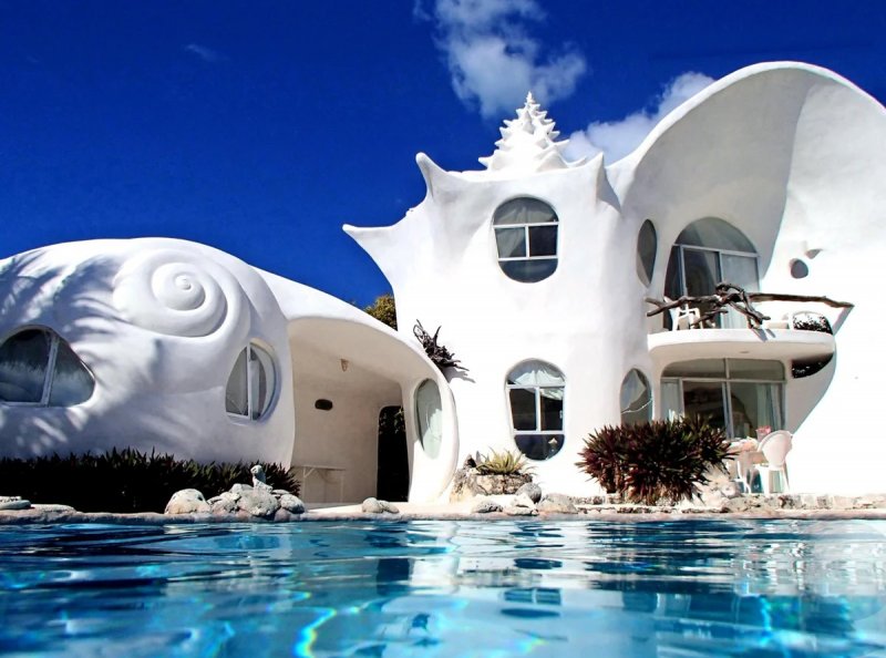 Conch Shell House (Исла-Мухерес, Мексика)