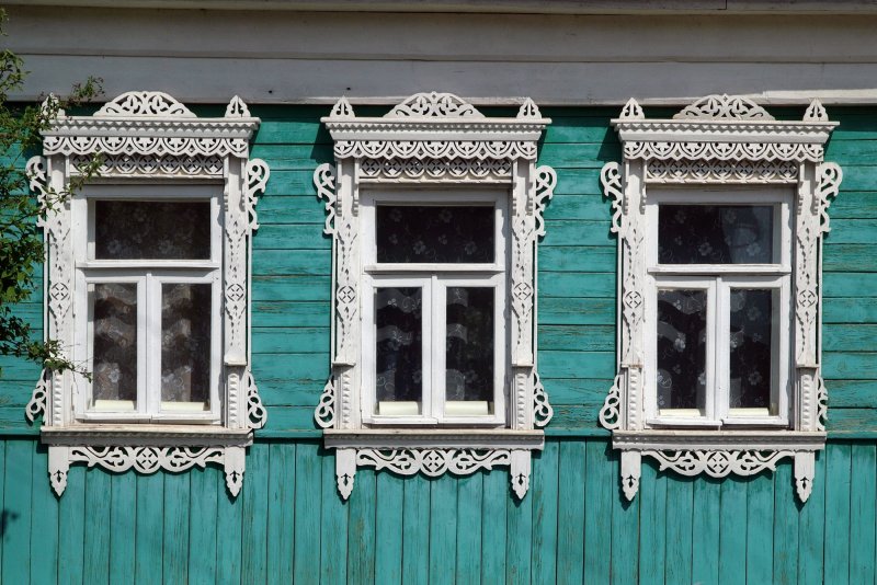 Наличники цветные