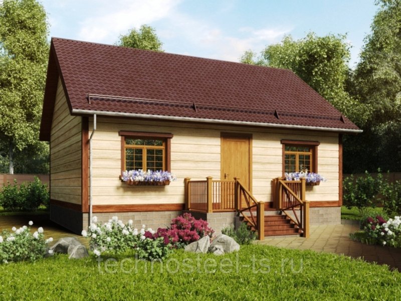 Каркасный дачный дом