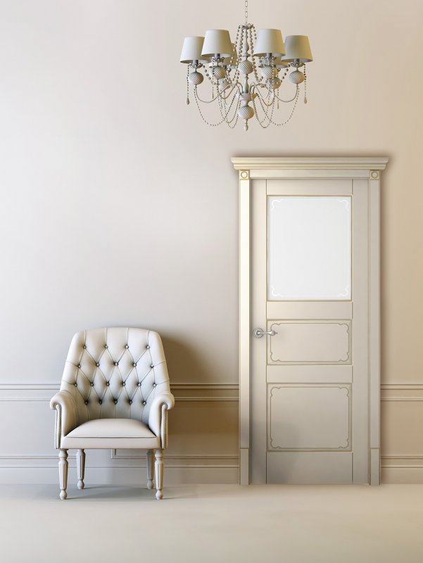 Дверь эмаль Belwooddoors палаццо 2 ДГ эмаль белая